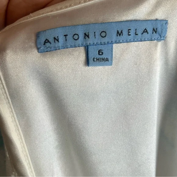 Antonio Melani Sleeveless sheath dress Rainbow scalloped fringe and lace‎ Size 6 - Picture 3 of 8